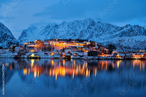 Winter landscape of Norway - lofoten