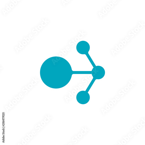 molecule logo vector icon illustration design