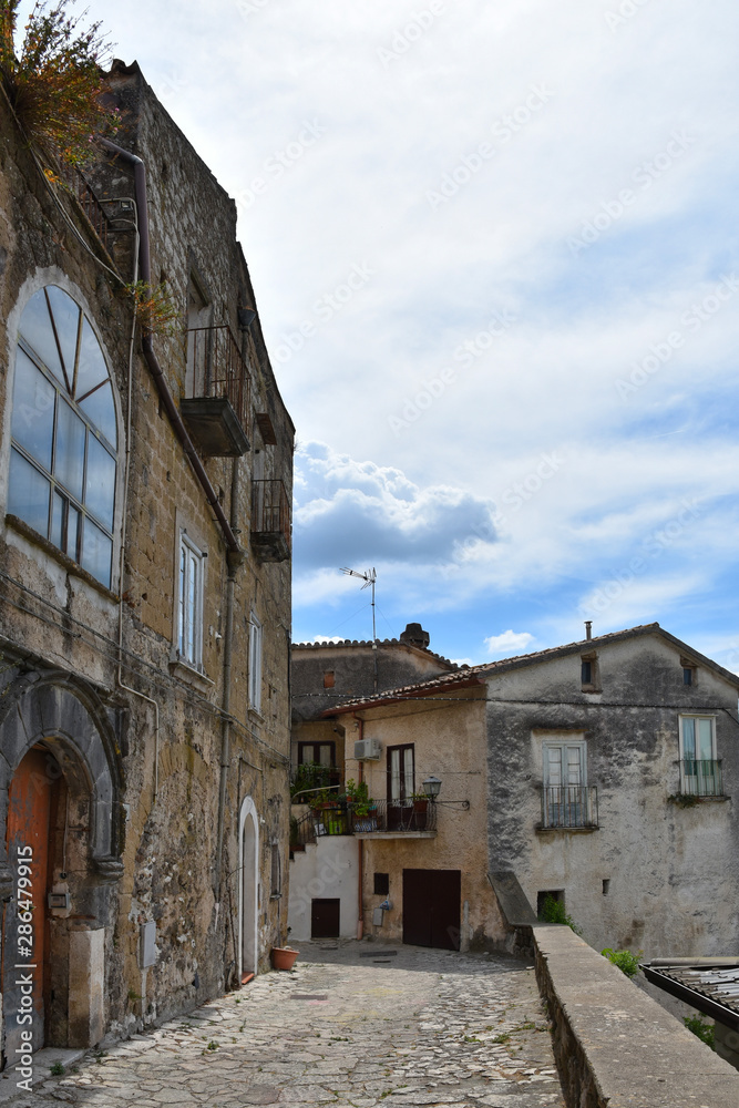 Tourist trip to the medieval town of Caiazzo in Italy