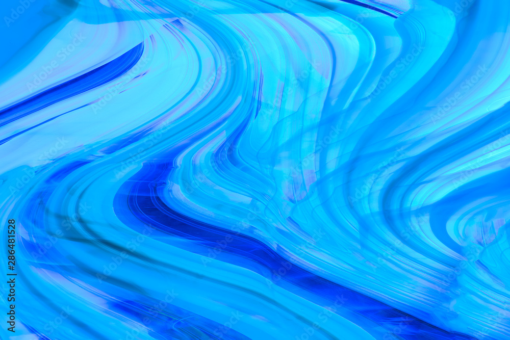 Naklejka premium Beautiful blue stained glass background.