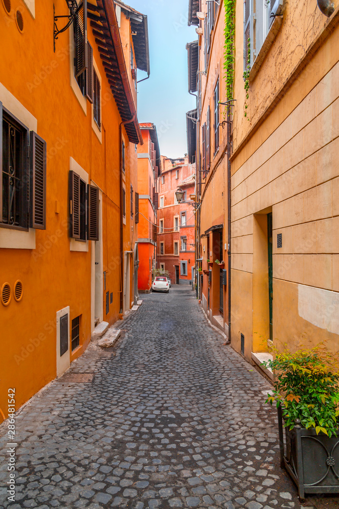 Fototapeta premium Cityscape and generic architecture from Rome, the Italian capital