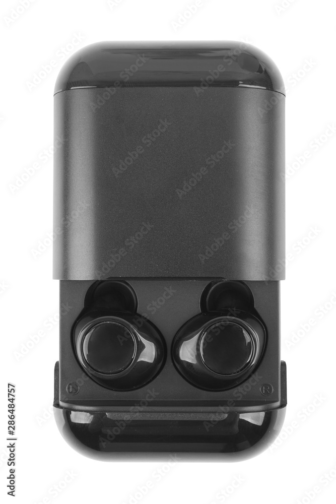 Fototapeta premium Wireless bluetooth headphones