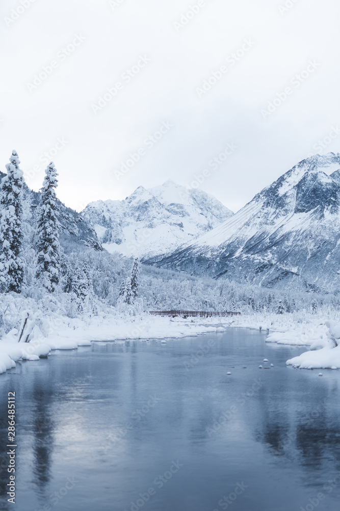 lake in the mountains