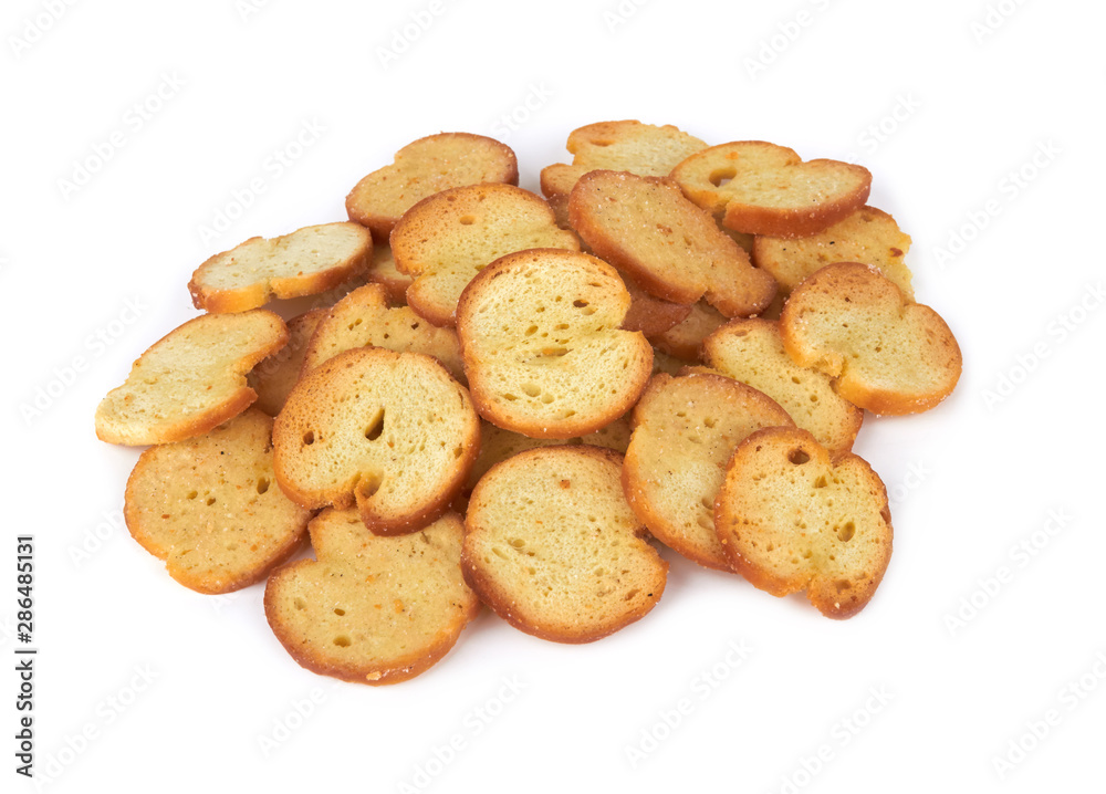 Wheat crackers on white Wheat crackers on white