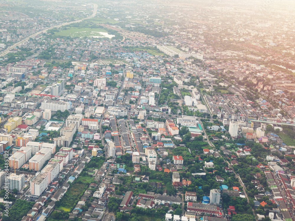 Top view of bangkok, Thailand