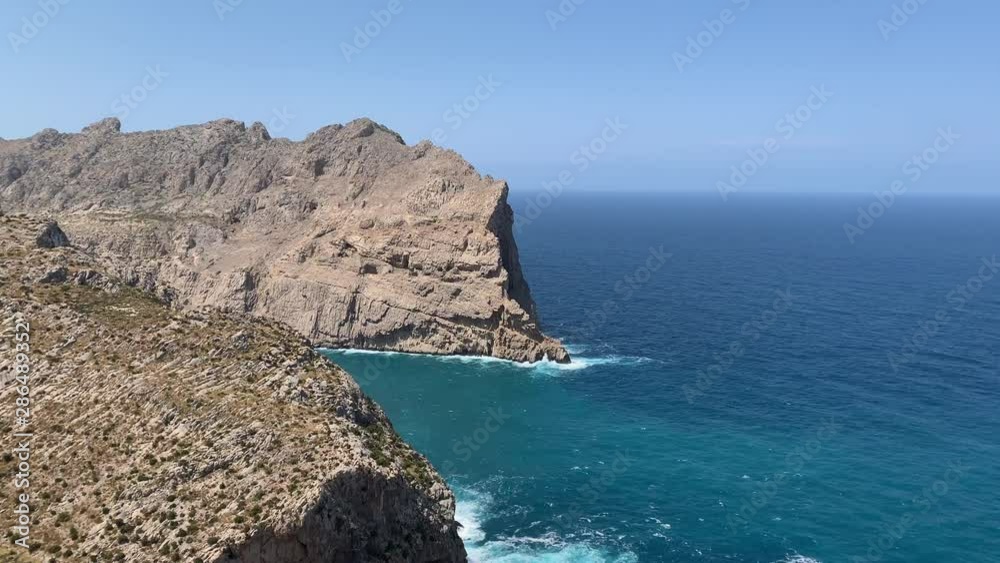 blue bay in the mountains of Mallorca blue bay in the mountains of Mallorca