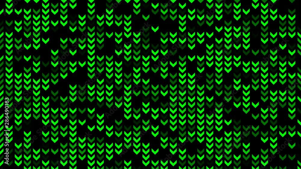 Animation background motion of glowing arrow particles moving with shine light. Seamless loop abstract background. Animation background motion of glowing arrow particles moving with shine light. Seamless loop abstract background.
