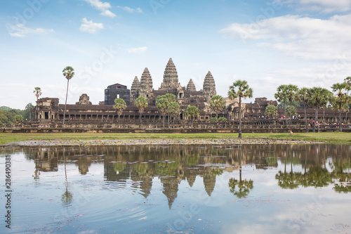 Angkor Wat Temple in the afternoon, Siem reap at Cambodia. photo