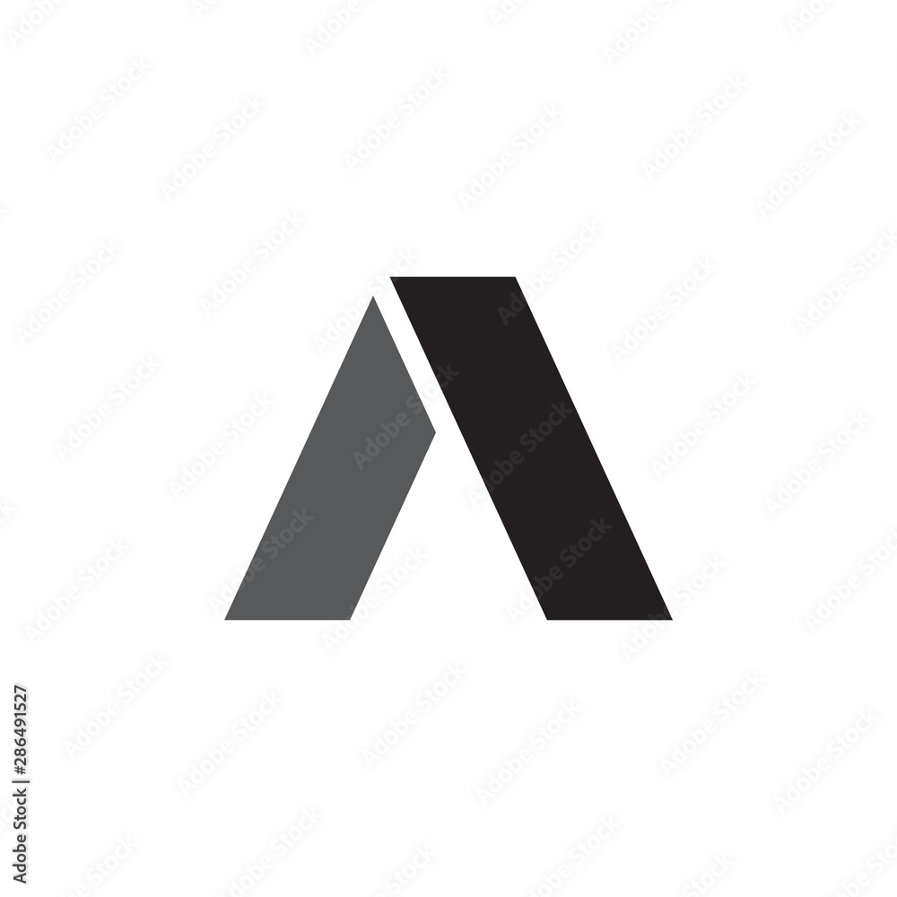 Fototapeta premium Initial a graphic design template vector isolated illustration