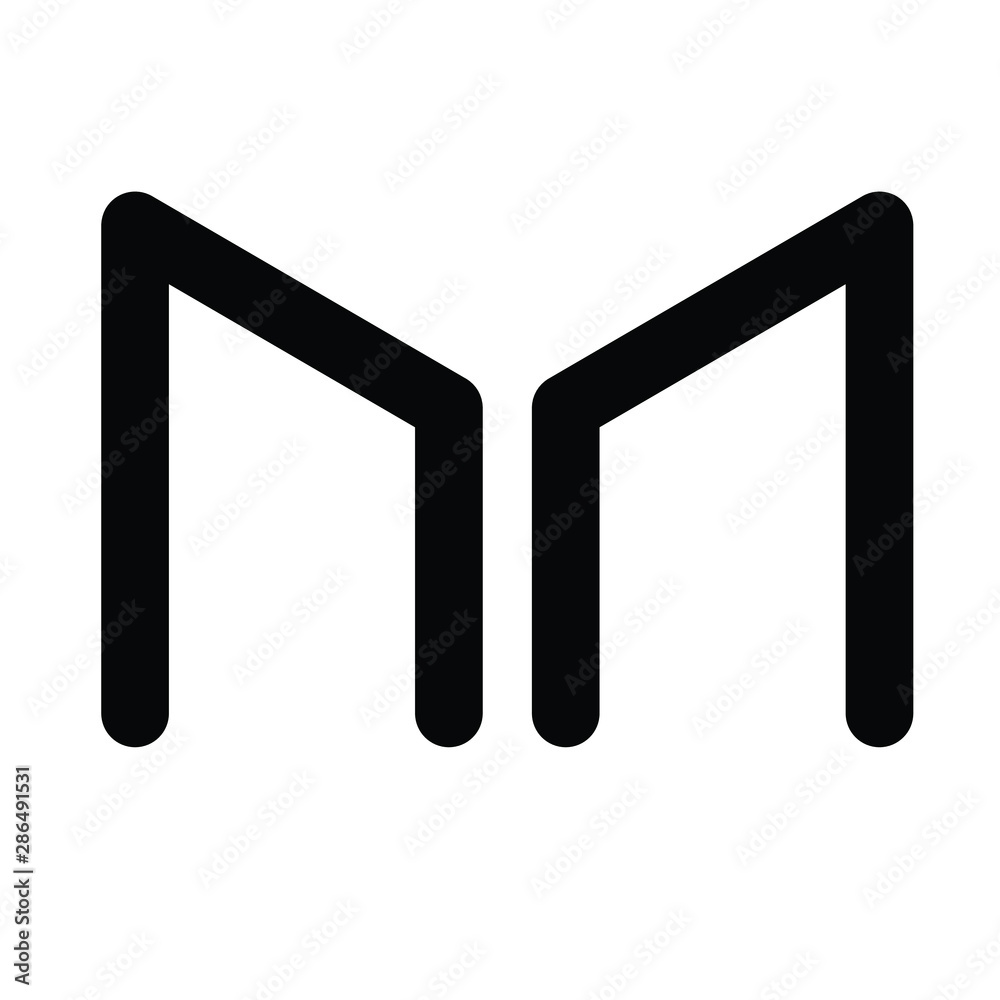 Maker coin icon. Cryptocurrency coin money. blockchain symbol. Internet money Maker coin icon. Cryptocurrency coin money. blockchain symbol. Internet money