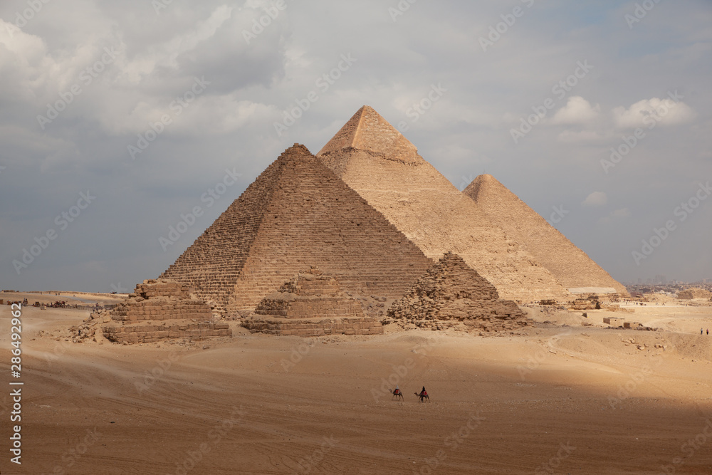 General view of pyramids