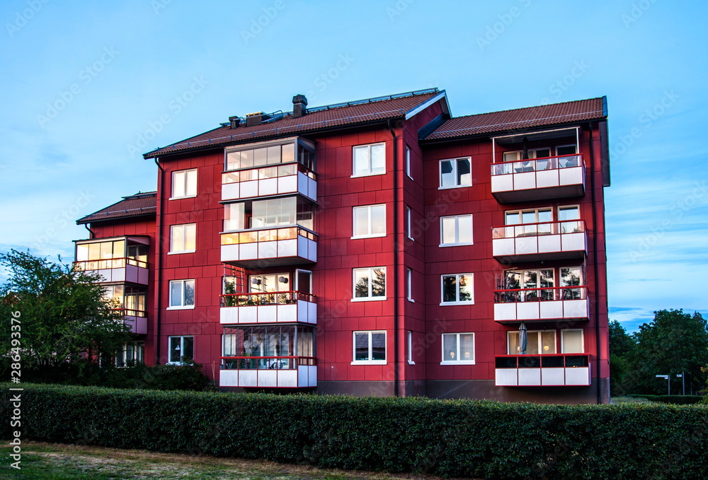 Apartment building in Lidingo,Stockholm