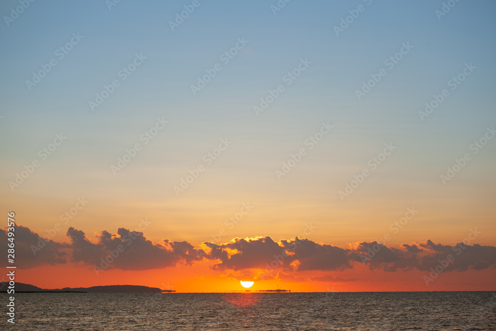 sunrise over the red sea