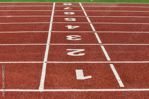 The beautiful runway, in the track and field