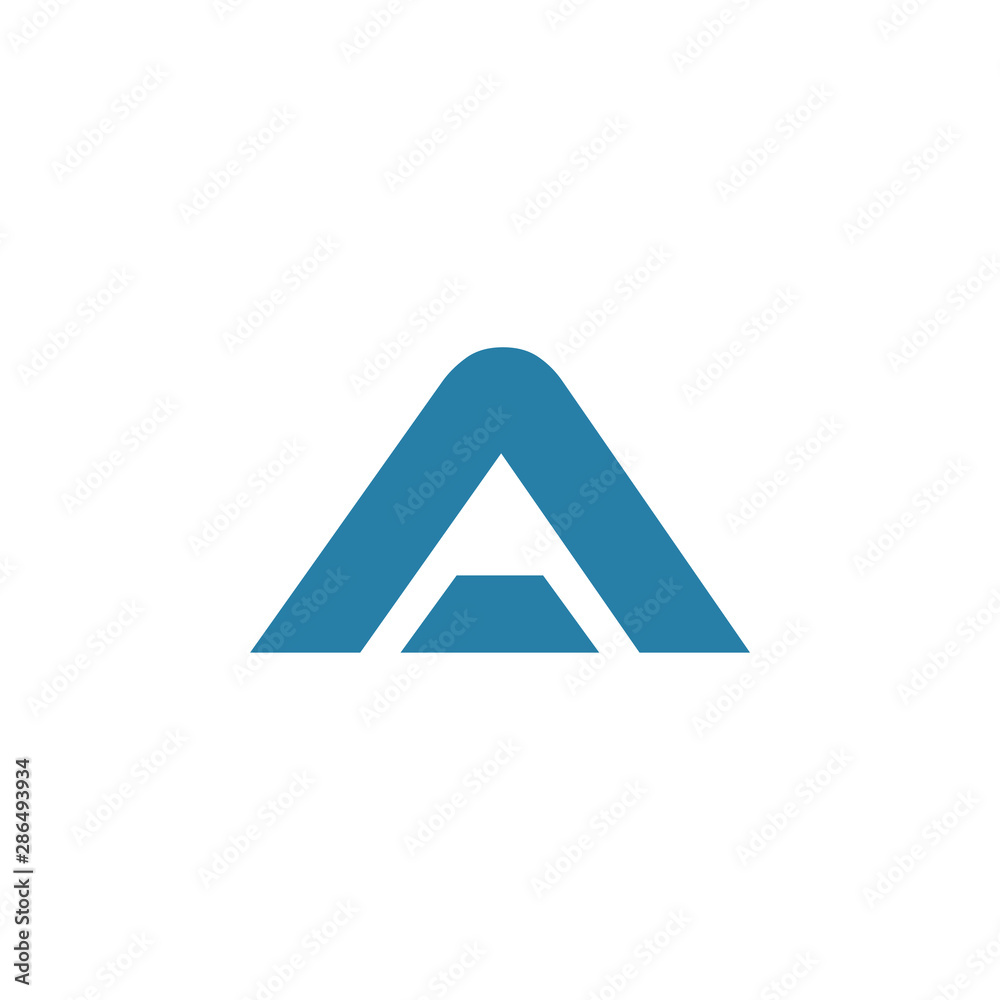 Initial a graphic design template vector isolated illustration Initial a graphic design template vector isolated illustration