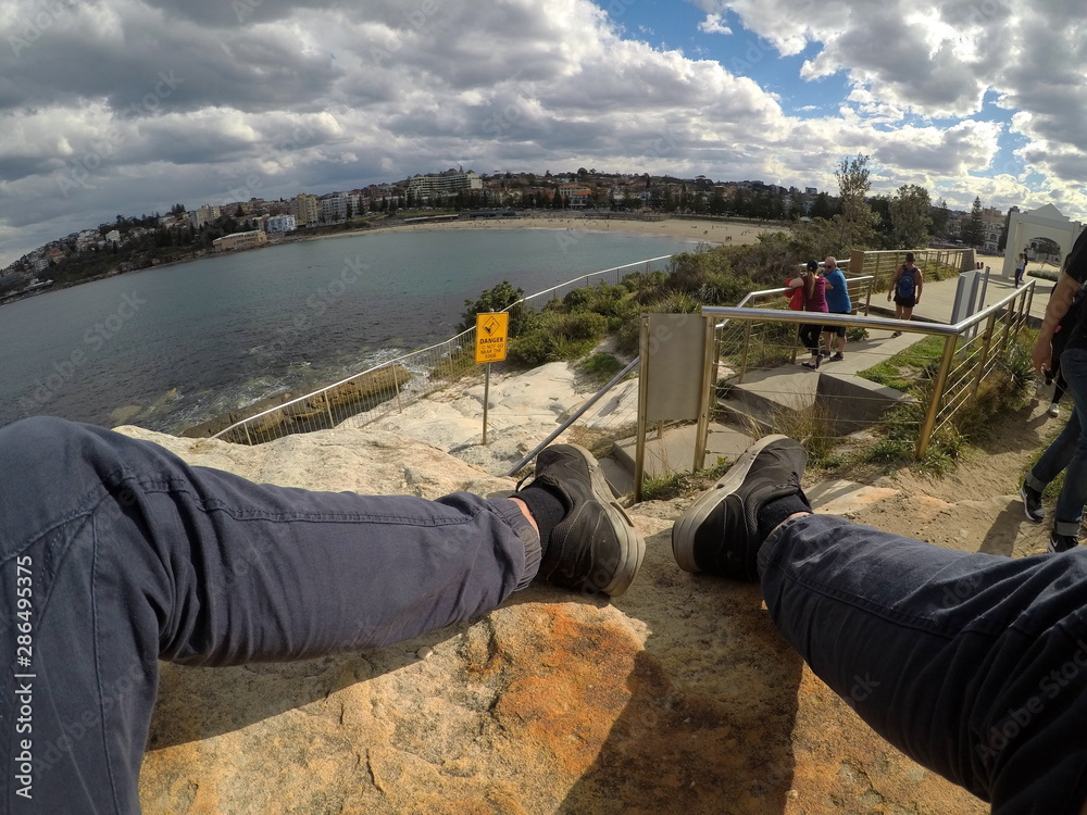 man looking at the sea man looking at the sea