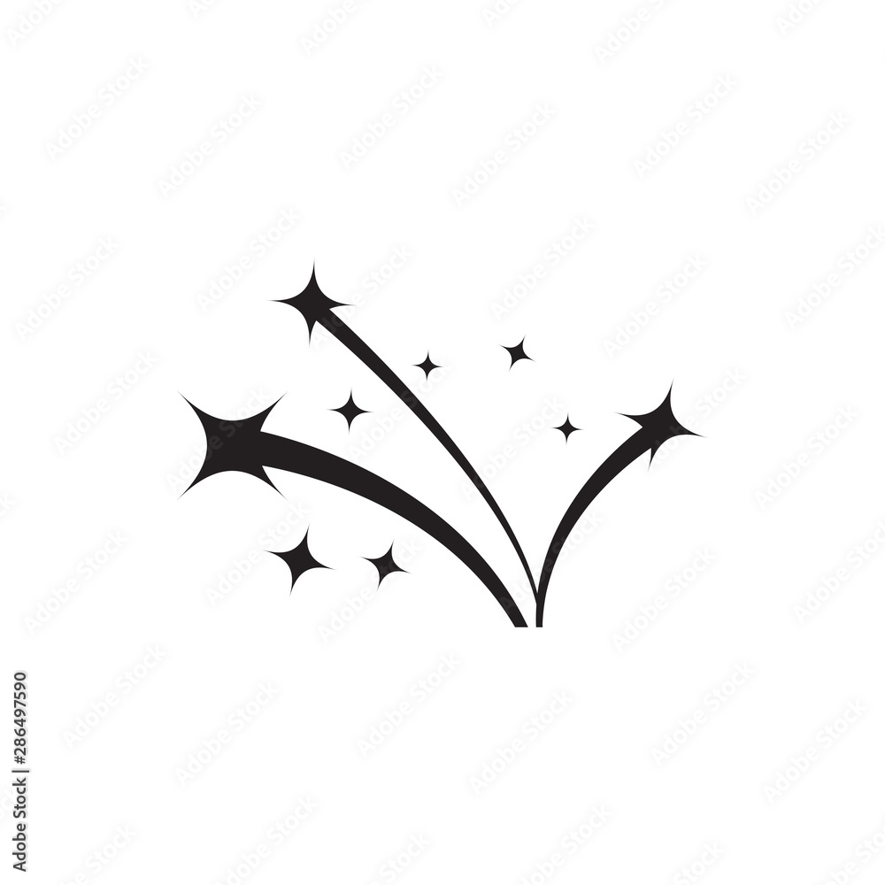 Fototapeta premium Star graphic design template vector isolated illustration