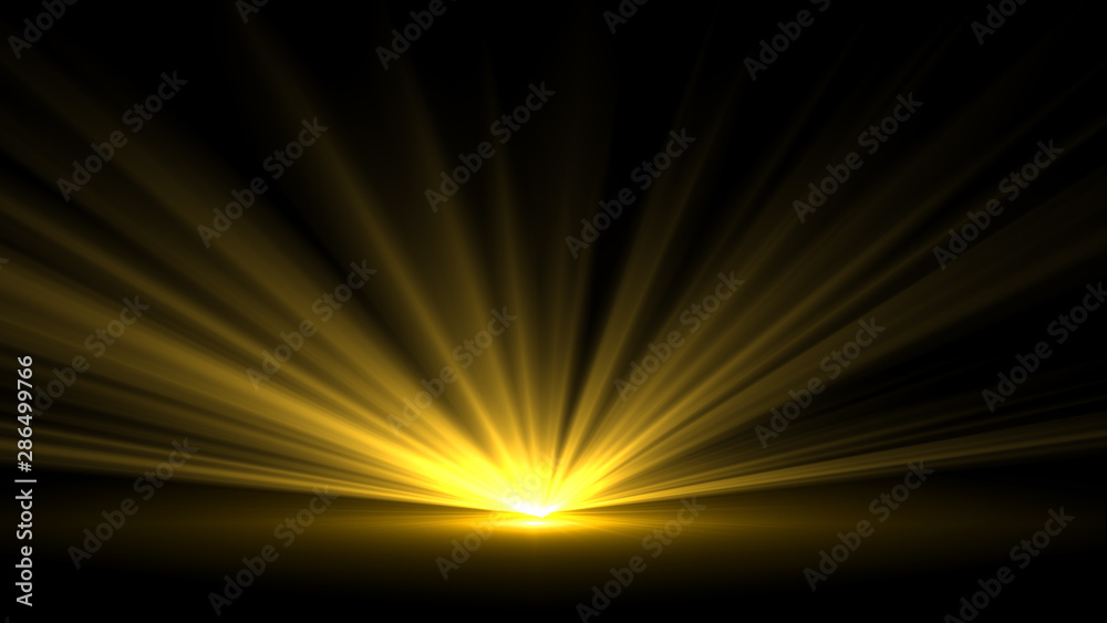 Background of empty dark room, Studio Spotlight ,Abstract image of concert lighting. Stage light  for display your product. realistic of ray.