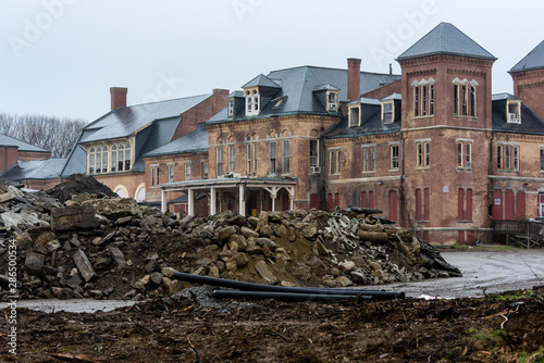 Demolition of Abandoned Westborough State Hospital - Massachusetts