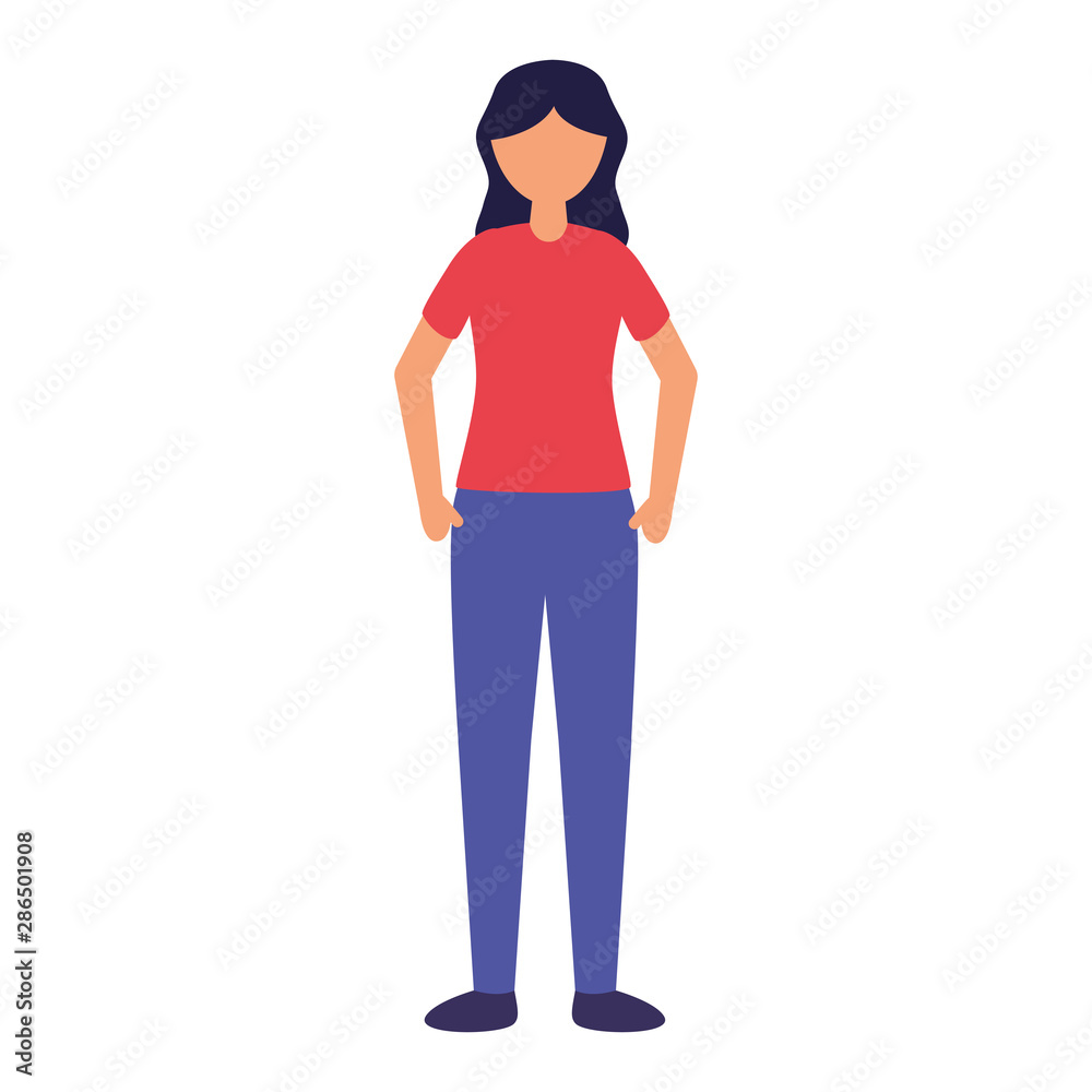 Isolated avatar woman vector design Isolated avatar woman vector design
