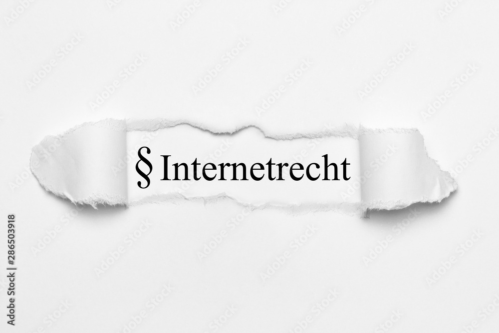 Fototapeta premium Internetrecht