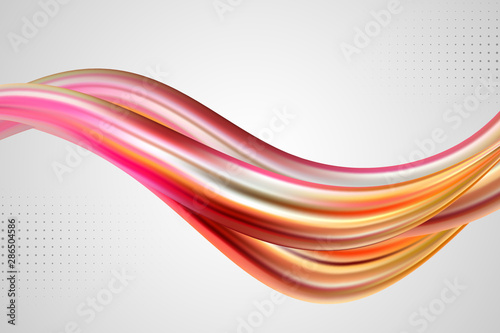  Modern stylish red-pink wavy wave