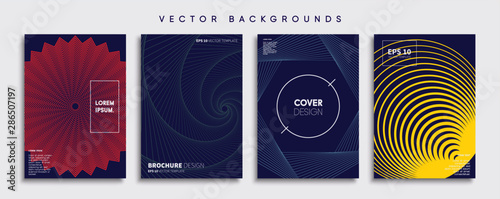 Minimal Vector cover designs. Future Poster template.