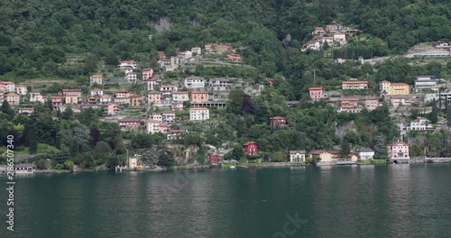 Lake Como and Pognana Lario in Italy Lombardy photo