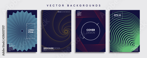 Obraz na płótnie Minimal Vector cover designs. Future Poster template. w salonie