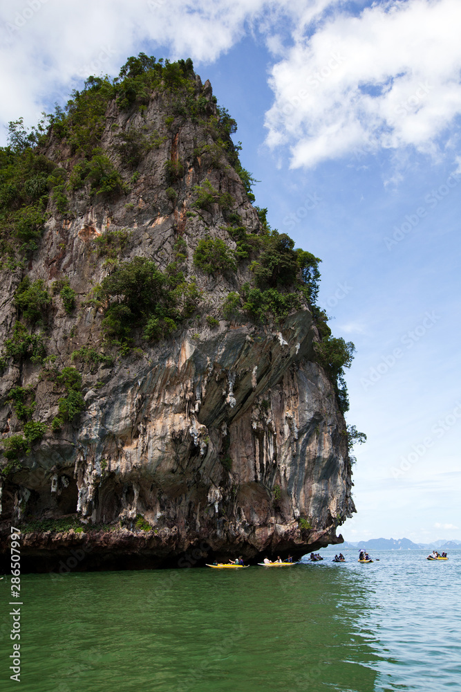 Phang-Nga Bay National Park. The famous islands and the sea in Phuket, Thailand.
