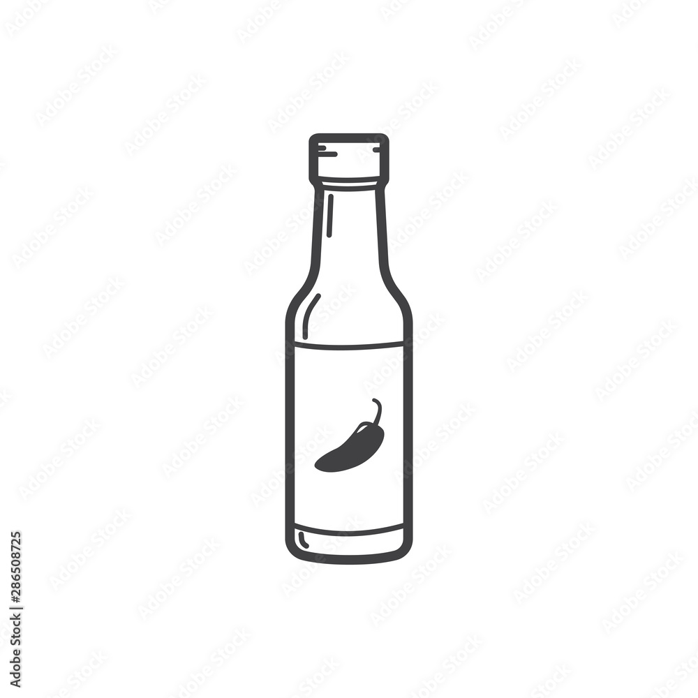 vector jalapeno sauce icon illustration vector jalapeno sauce icon illustration