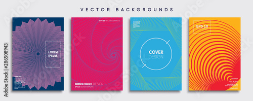 Minimal Vector cover designs. Future Poster template.