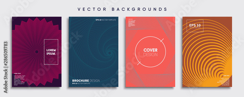 Obraz na płótnie Minimal Vector cover designs. Future Poster template. w salonie