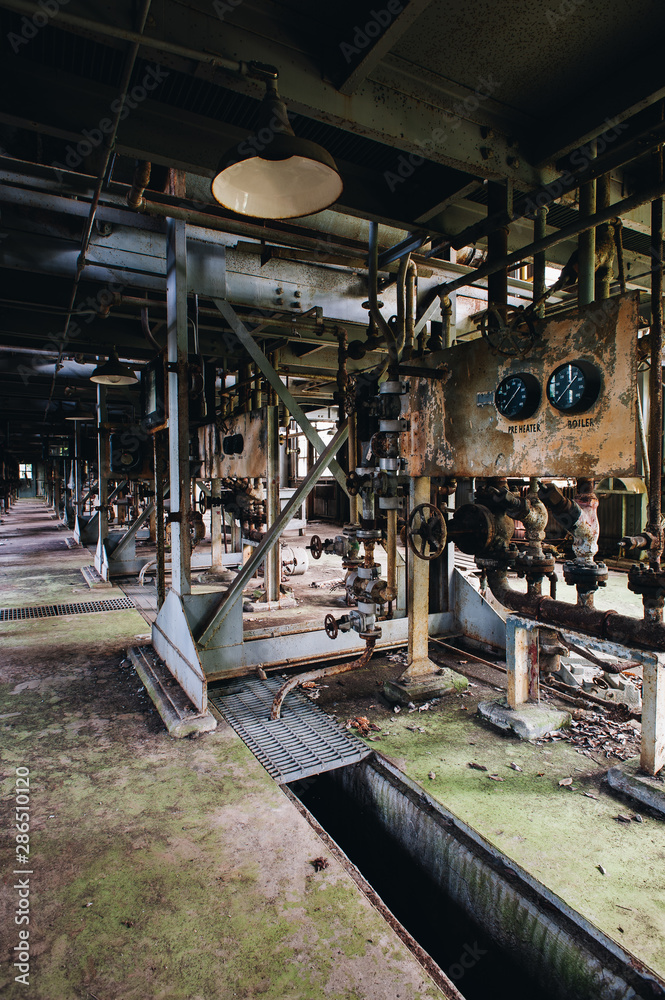 Derelict Industrial Equipment + Control Panels - Abandoned Indiana Army Ammunition Plant - Charlestown, Indiana