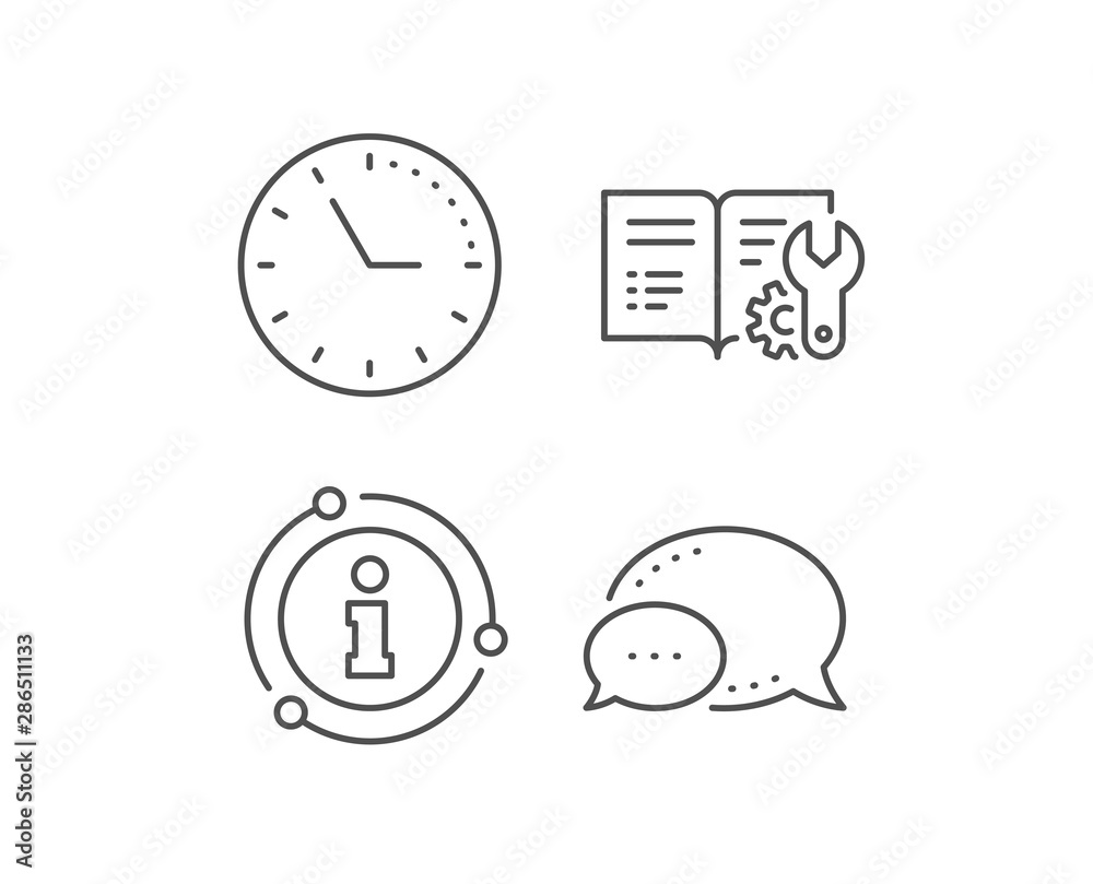 Engineering documentation line icon. Chat bubble, info sign elements. Technical instruction sign. Linear engineering documentation outline icon. Information bubble. Vector Engineering documentation line icon. Chat bubble, info sign elements. Technical instruction sign. Linear engineering documentation outline icon. Information bubble. Vector