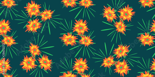 Floral seamless colorful pattern. Sweet background for textile, cotton fabric, covers, wallpapers, print, gift wrap and scrapbooking © _veiksme_