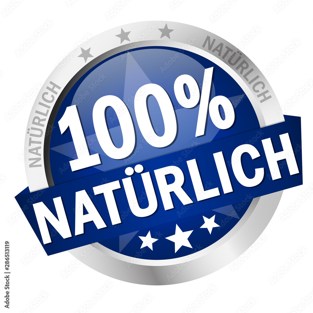 Button with Banner 100% natürlich (in german) Button with Banner 100% natürlich (in german)