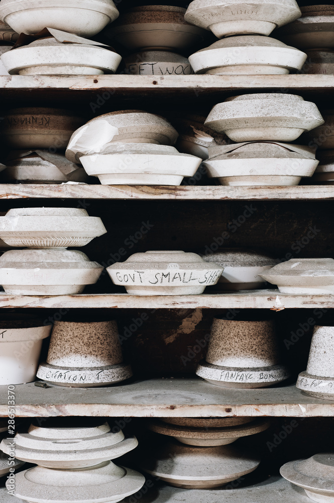 Derelict Plate Molds - Abandoned Shenango China Company - New Castle, Pennsylvania