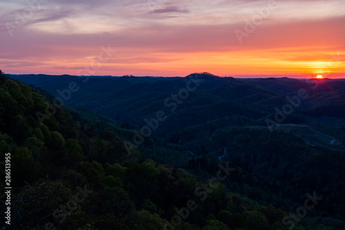 Sunset Along Little Shepherd Trail - Appalachian Mountains - Kentucky © Sherman Cahal