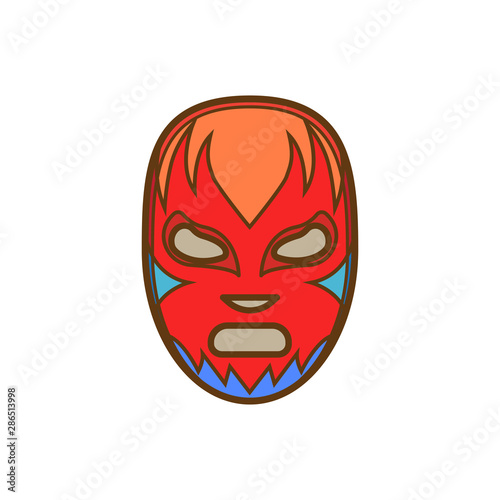 mexican mask vector icon illustration