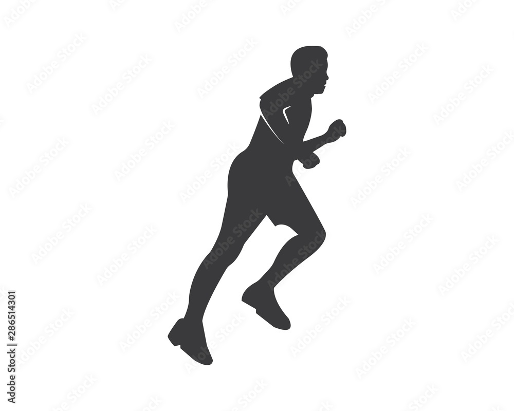 running man icon vector illustration design