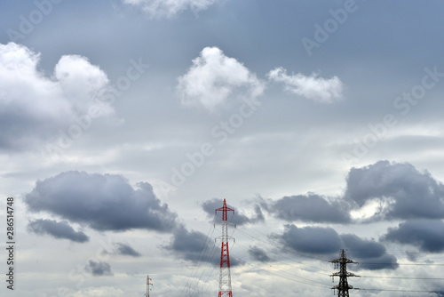 寒川工業団地上空に浮かぶ雲