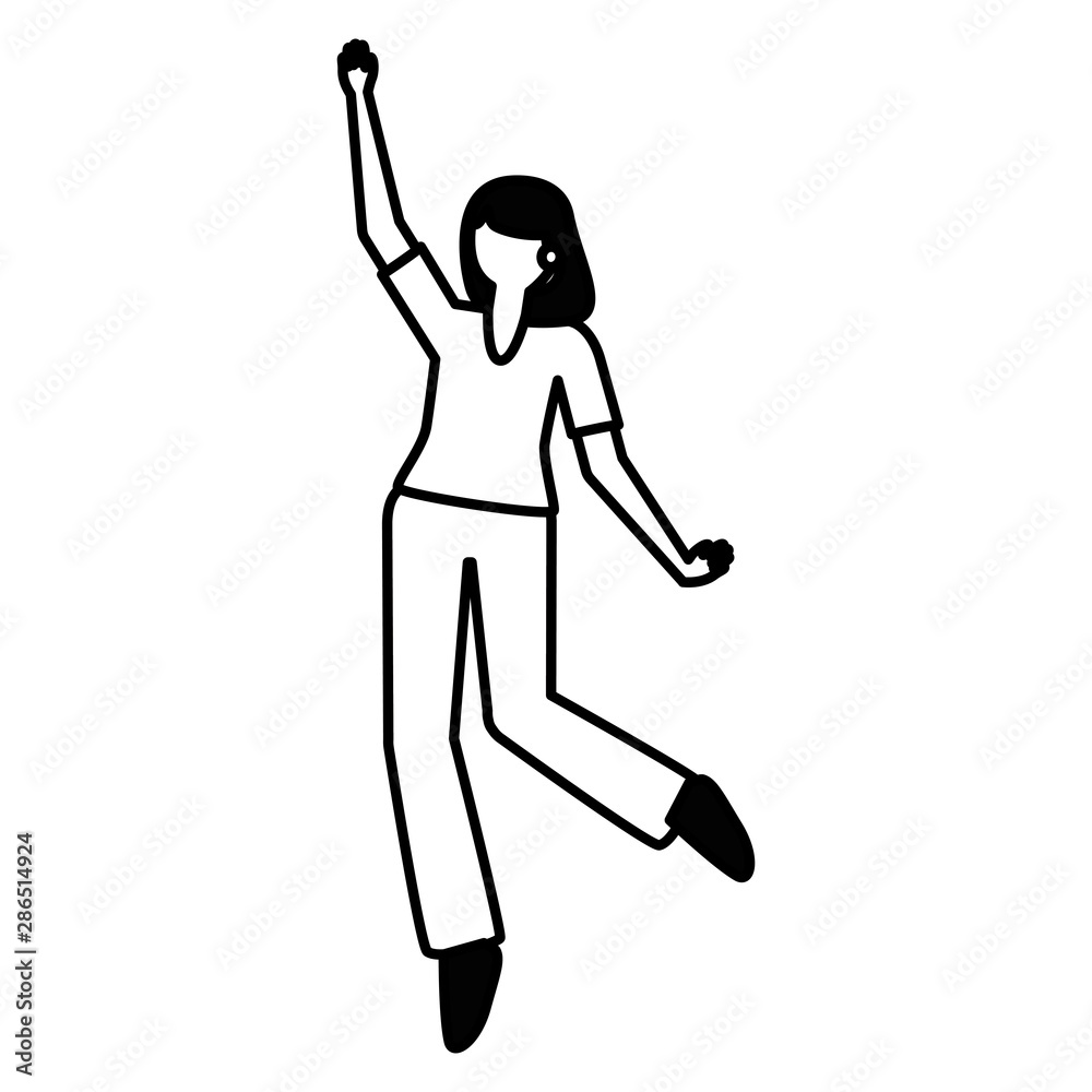 Isolated avatar woman vector design Isolated avatar woman vector design