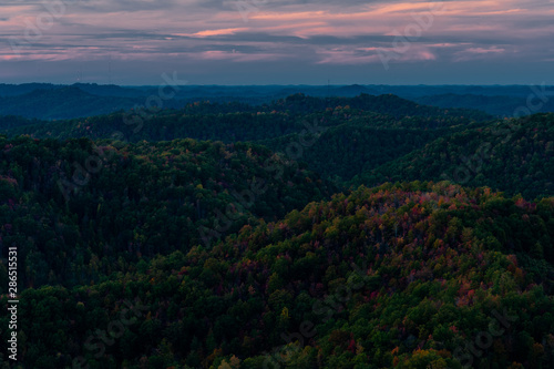 Dramatic Sunset - Appalachian Mountains - Kingdom Come State Park - Kentucky