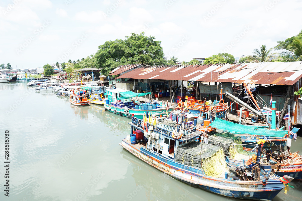 boat village in thailand