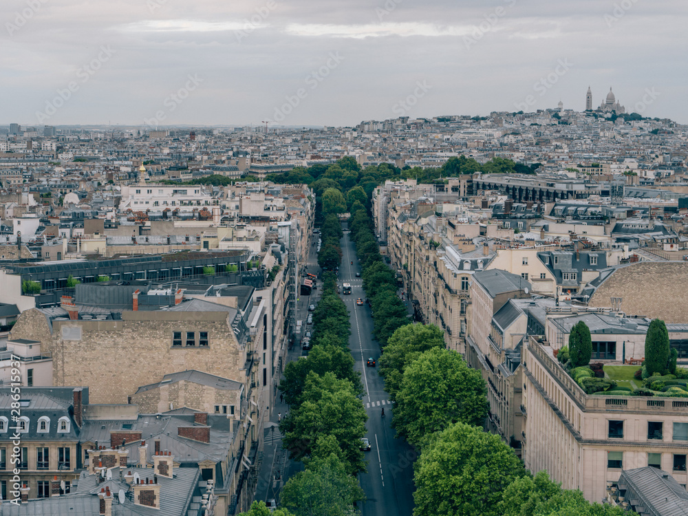 Long Street in Paris, France