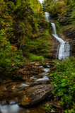 Deh-ga-ya-soh Falls - Ribbon Waterfall + Autumn/Fall Colors at Letchworth State Park - Finger Lakes Region of New York