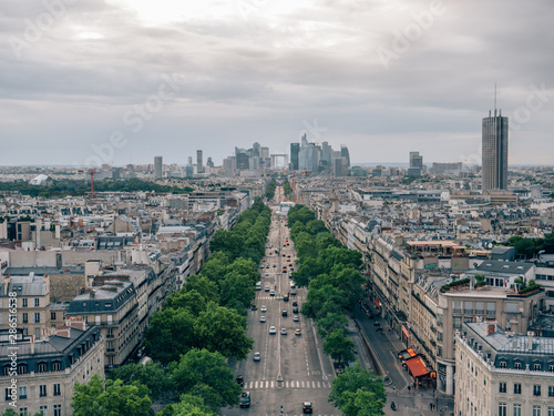 Skyline of La Defense in Paris, France