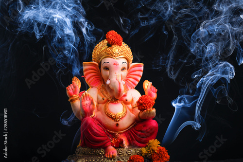 Schilderij op canvas Lord ganesha , Indian ganesh festival