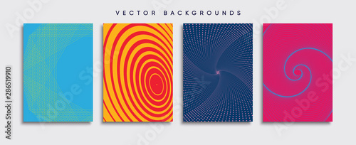 Obraz na płótnie Minimal Vector cover designs. Future Poster template. w salonie